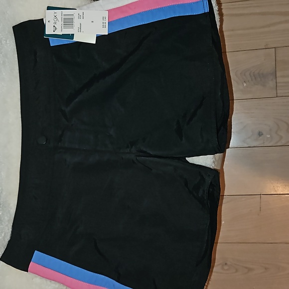 ROXY Pop Surf Collection TROPICAL OASIS 5" boardshorts swim shorts black Sz S - Picture 5 of 15